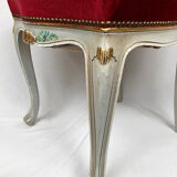 Series of six high-backed chairs in Venetian taste