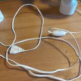 2 vintage 60's wooden bedside lamps