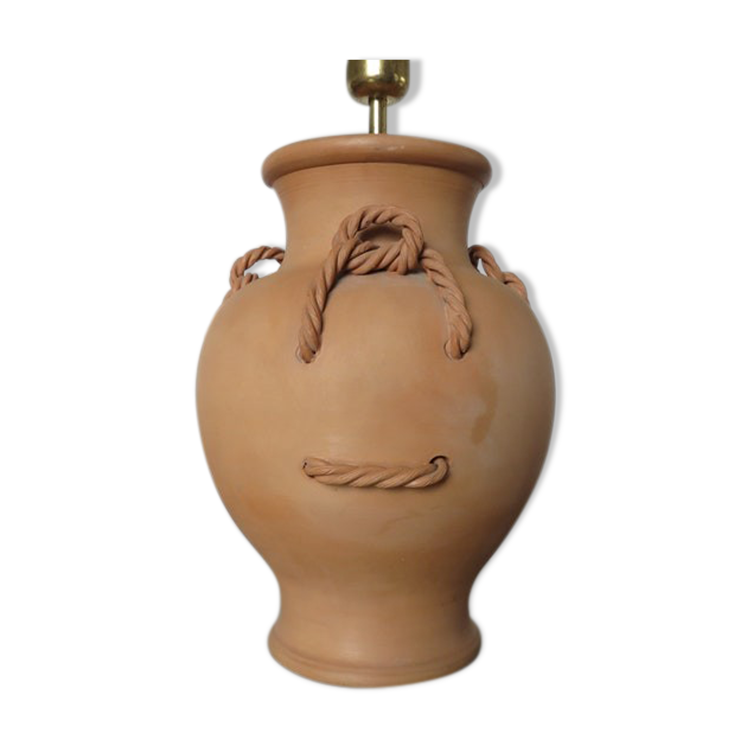 Terracotta lamp, terracotta 60s 70s