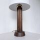 1940s Art Deco oak desk lamp