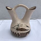 Ancient vase soliflore double betty selly 1959 vintage ceramics
