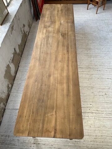 XL farmhouse table in beech and pine 3m