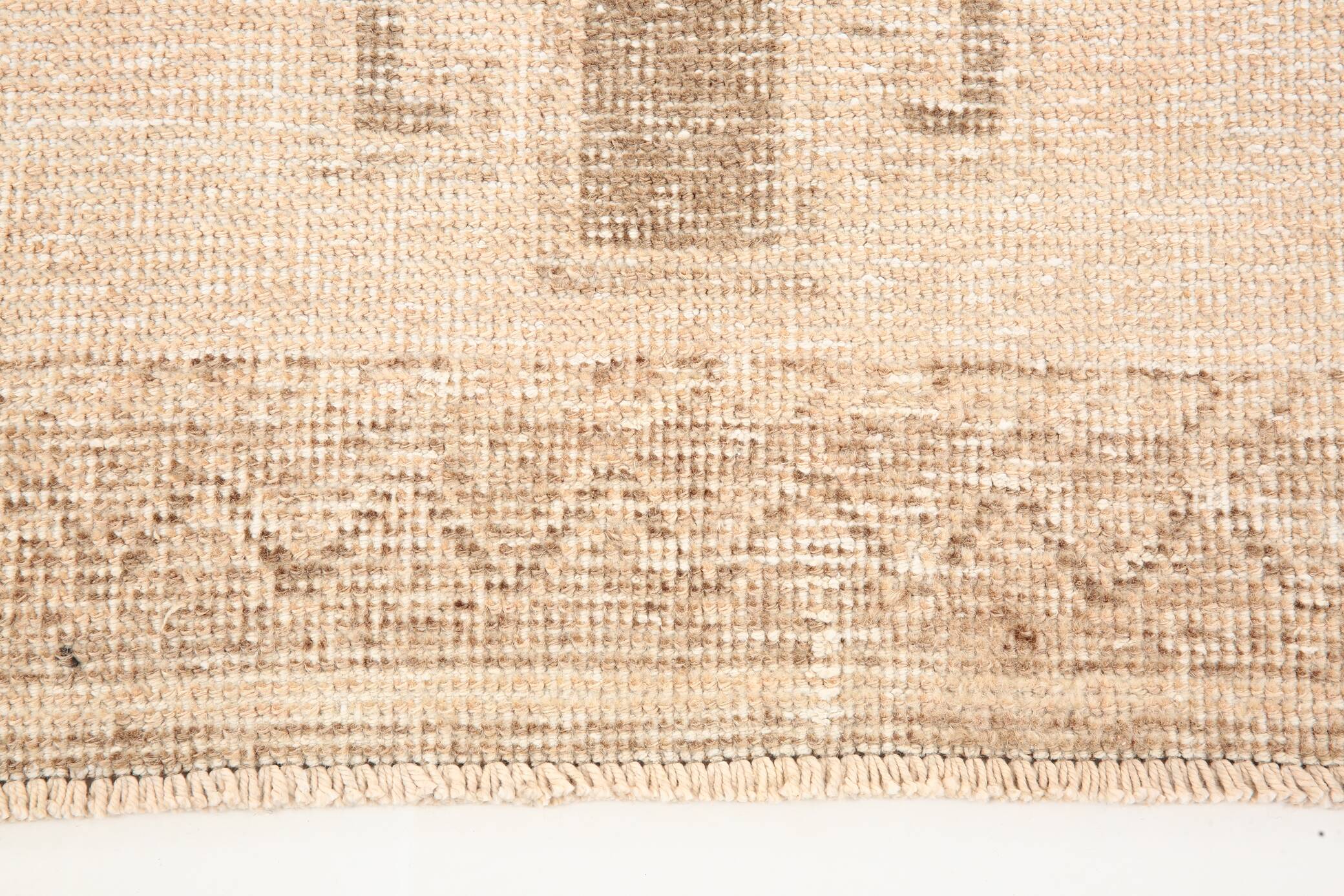 3x12 Beige & Brown Antique Turkish Runner Rug, 90x382Cm