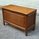 Vintage Louis XV style wooden toy storage chest bench 1980