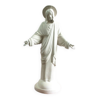 Statue of Christ early 20th century signed