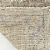 Gray vintage turkish carpet, Distressed vintage large carpet gray