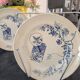 Set of 5 antique plates Choisy-le-Roi Model Kioto Earthenware Ja