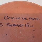 Plat Terre Cuite émaillée de S.Sebastiao