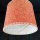 Burlap fabric lampshade for vintage lamp 60s