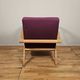 Pair of large armchairs with crossbars, circa 1950, Canovas fabric embroidered by Lesage