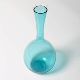 Vintage Mid-Century Light Blue Glass Vase by Arthur Persy / Sweden / 1950s