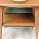 Pair of bedside tables, 1950s, compass legs