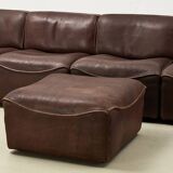 De Sede DS-15 Modular Leather Sofa Switzerland 1970s