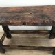 Old solid oak workbench