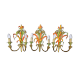 Maison Baguès, three bronze appliques decorated with camel heads and palm leaves