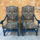 Pair of vintage original tapestry armchairs