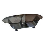 Vintage coffee table and chrome