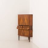 Meuble d'angle danois en palissandre, années 1960