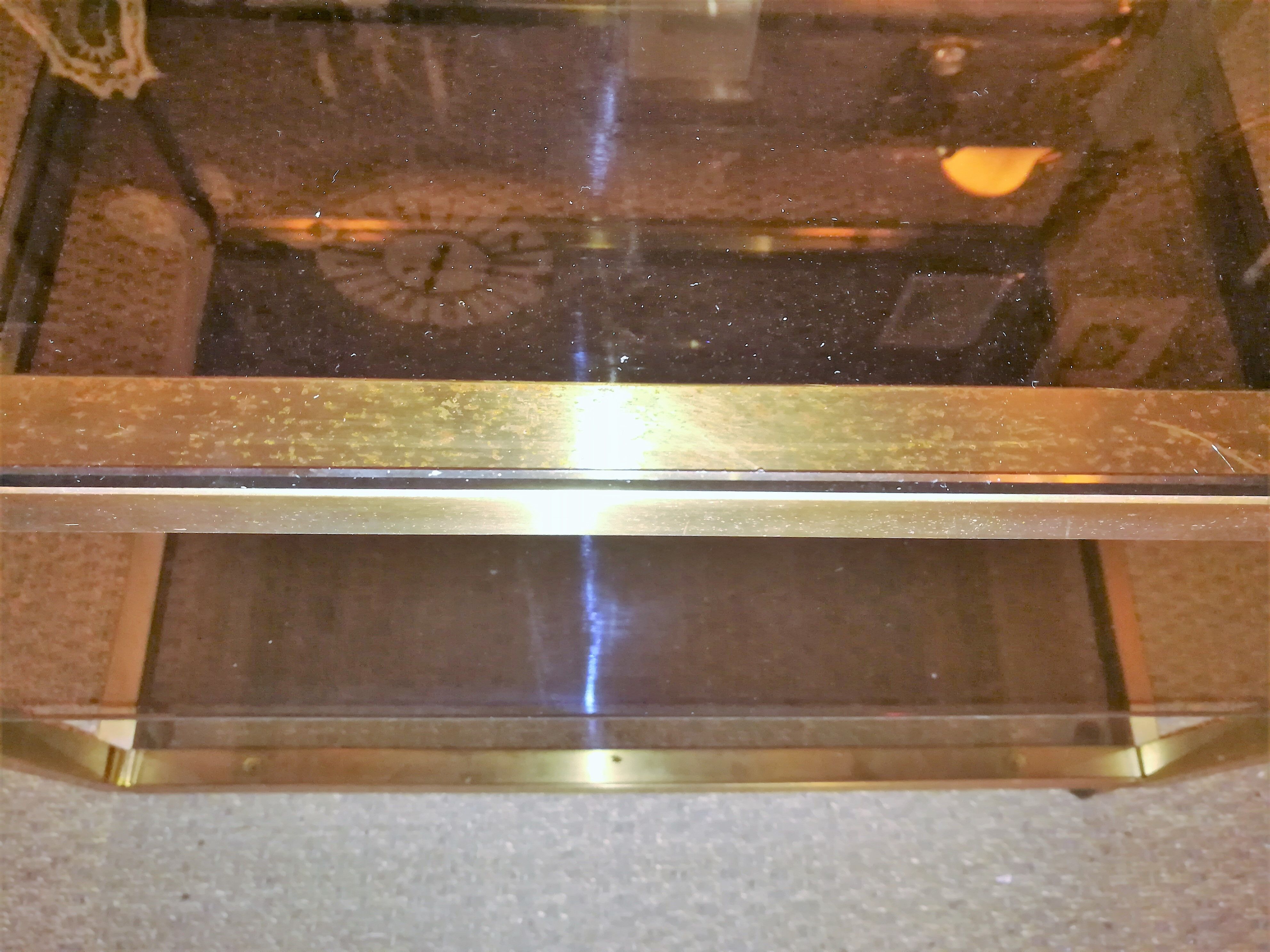 Brass serving table 1970