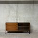 Vintage ARP Guariche Minvielle 1960s enfilade buffet display cabinet