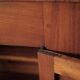 4-door buffet in solid oak, France, around 1960