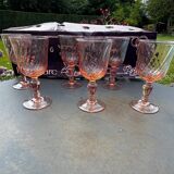 Set of 6 Luminarc Rosaline Stem Glasses - Stemglasses Model No. 5 (12