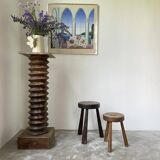 Oak tripod stool 1950