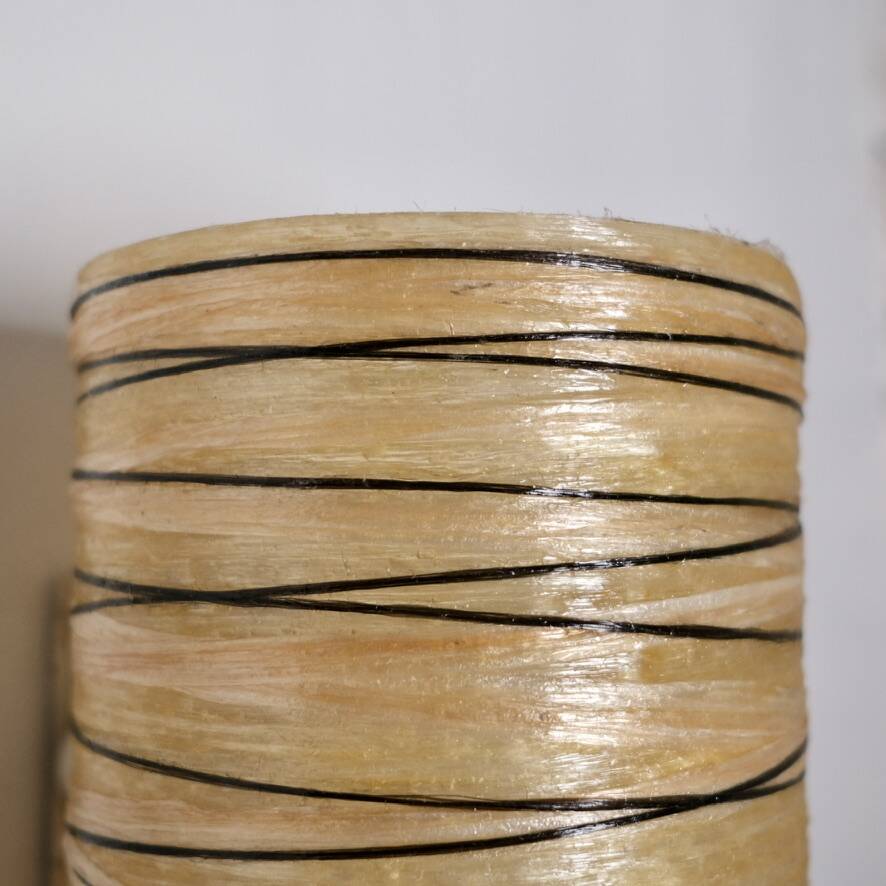 Resin and rope wall light by Accolay, France, 1970s