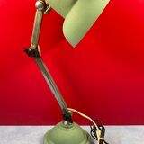 Old and authentic super chrome workshop lamp with 2 arms, ≃ 45 cm