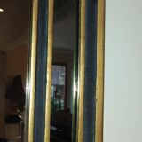 70s rectangular mirror in gilded wood
