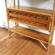 Vintage rattan bookcase Louis Sognot 60s