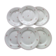 Set of 6 dessert plates in Niderviller earthenware Model Lille