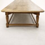 Monumental solid oak table 5.5 metres. Exceptional piece.