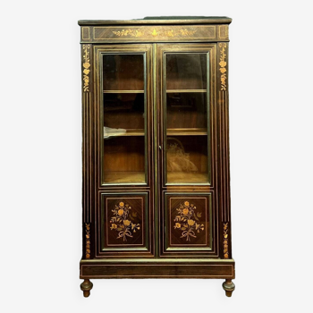 Parisian Library Napoleon III period in “Boulle” marquetry