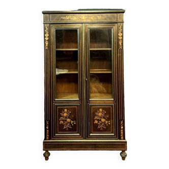 Parisian Library Napoleon III period in “Boulle” marquetry