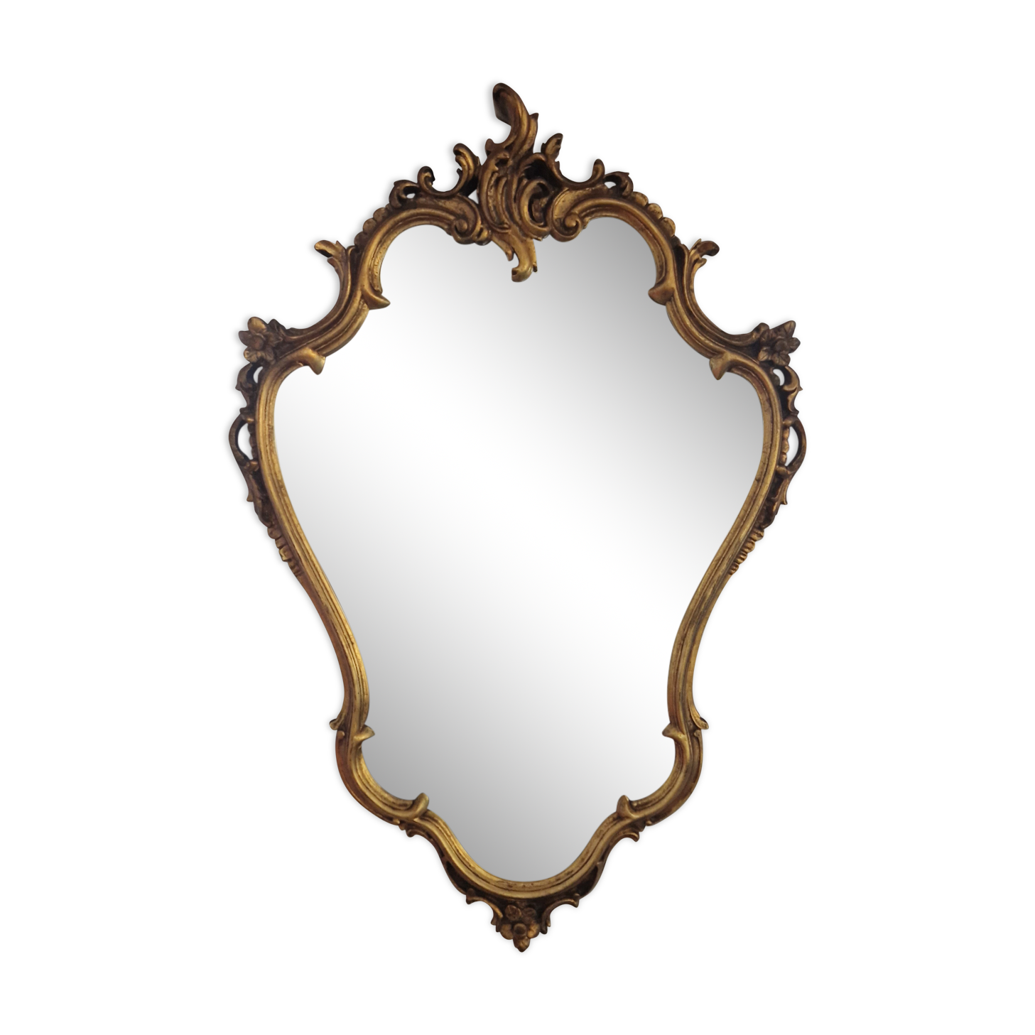 Golden baroque mirror 98 x 67 cm