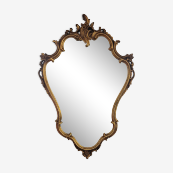 Gilded baroque mirror 98 x 67 cm