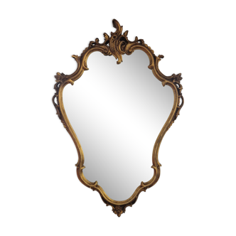 Miroir baroque doré 98 x 67 cm