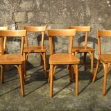 Set of 6 Baumann bistro chairs n° 18