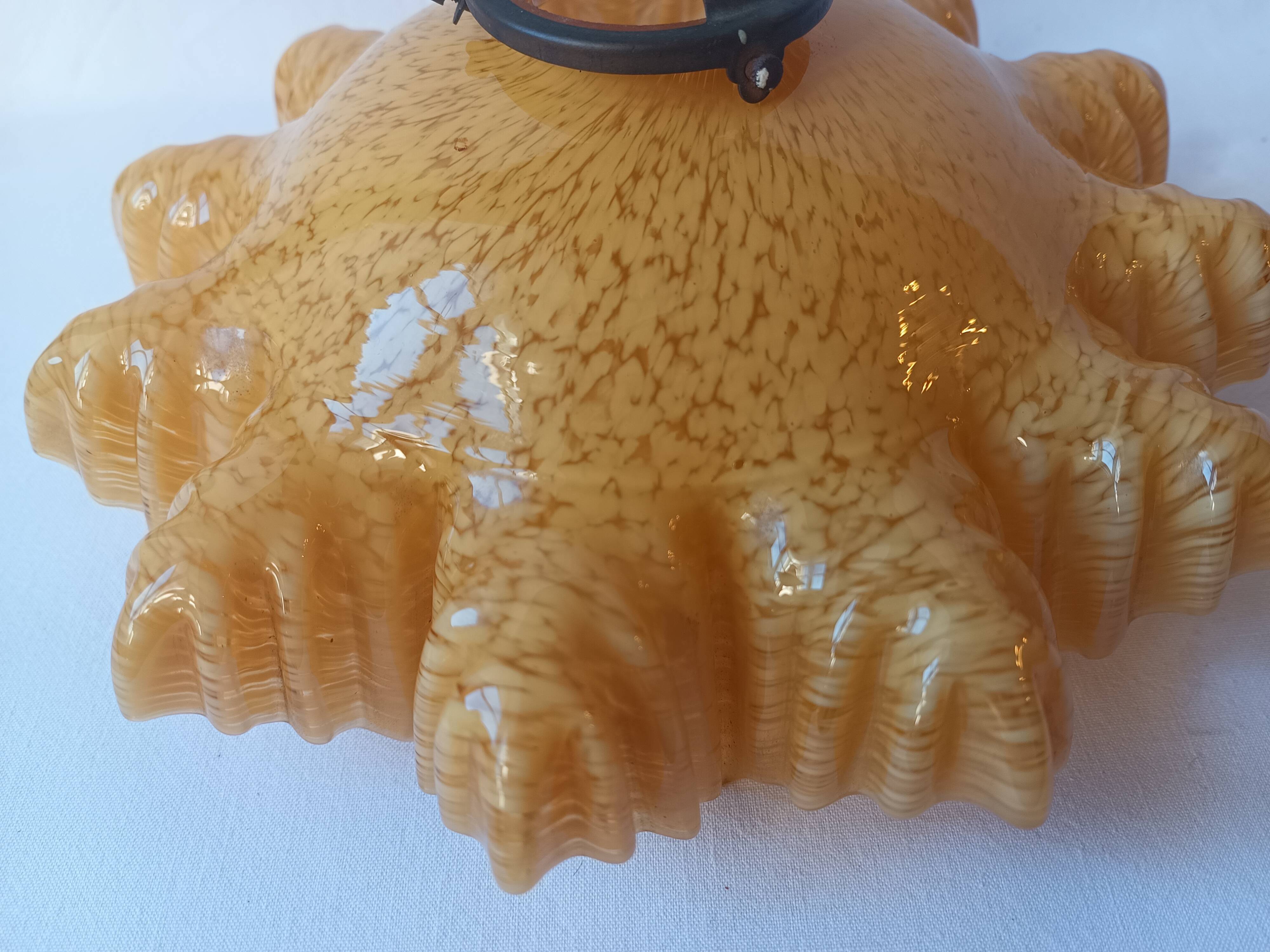 Old abat-jour clichy chandelier rises and lowers claw suspension