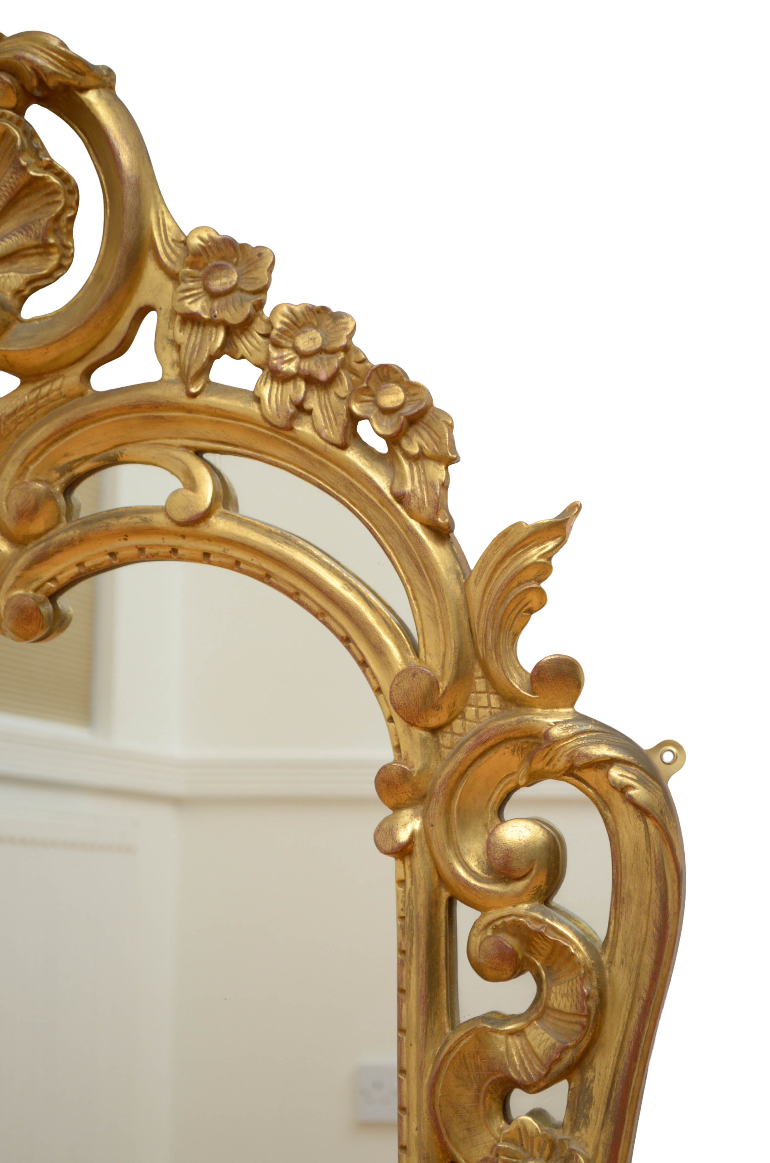 19th century giltwood wall mirror - 116x71cm