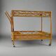1960s Exquisite Italian Bamboo & Rattan Bar Cart by Franco Albini - Mid Cen