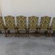 Series of 6 louis Xlll chairs in sheep bone