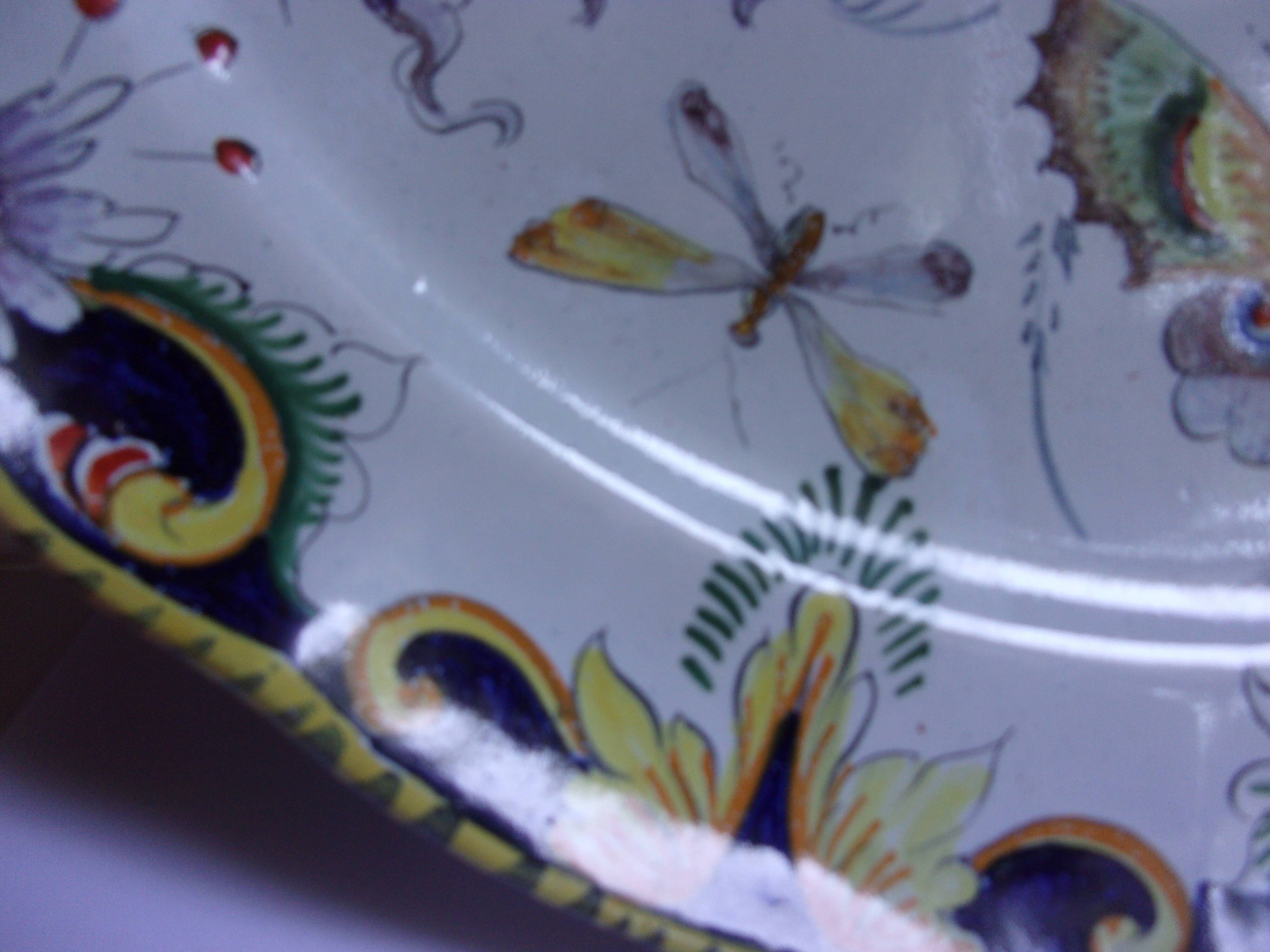 Nevers earthenware dessert dish