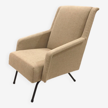 fauteuil moderniste retapissé