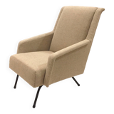 reupholstered modernist armchair