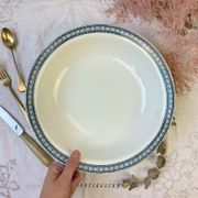 Vintage hollow dish Terre de fer St Amand & Hamage model Laurier made in France