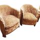 Suite de 2 fauteuils et 2 chauffeuses Art Déco En Acajou 1930
