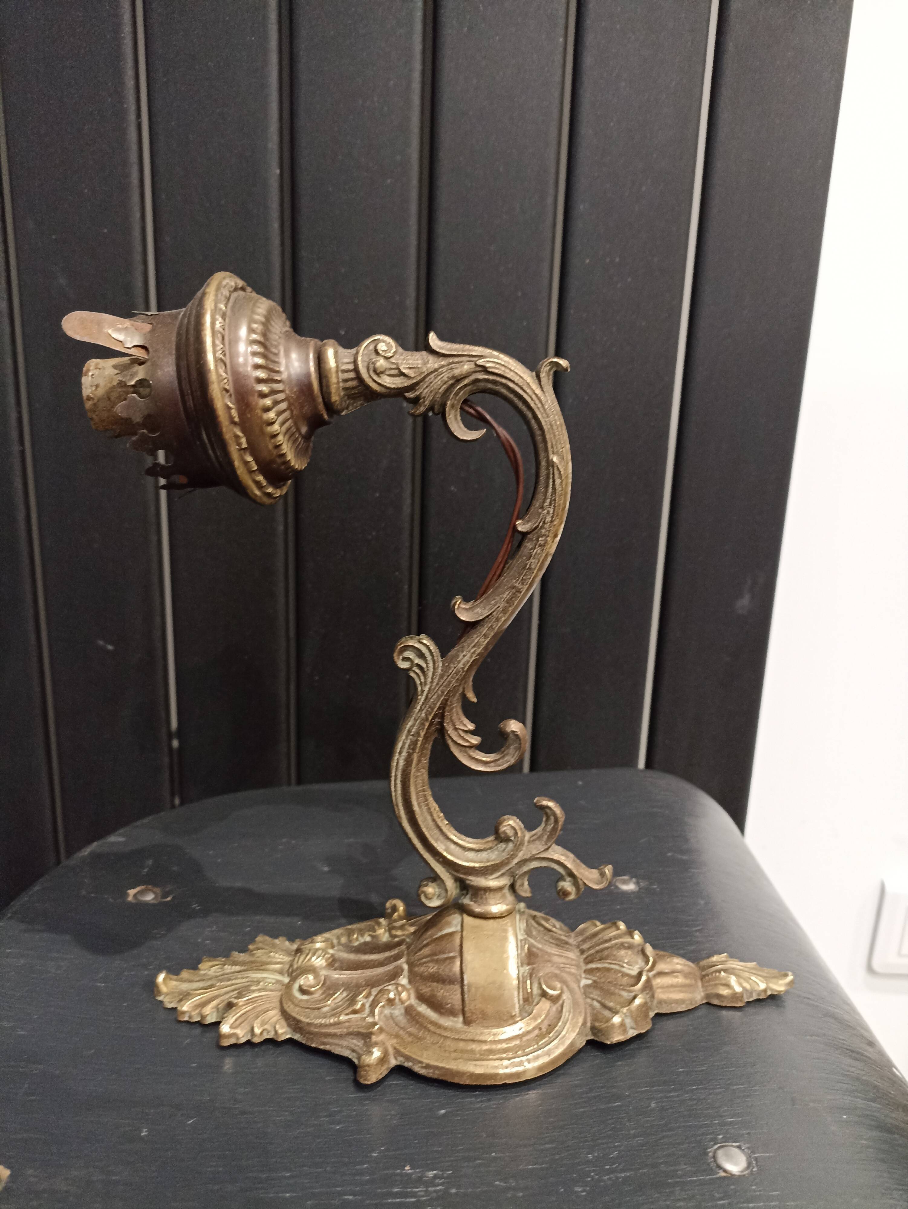 Brass wall light