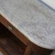 Antique Shop Counter / Kitchen Island in Dutch Pine and Marble, 19th Century